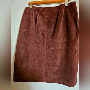 Sonoma brown suede skirt, size 14